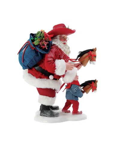 Department Five Possible Dream Santa Round Up Figurine In Multi