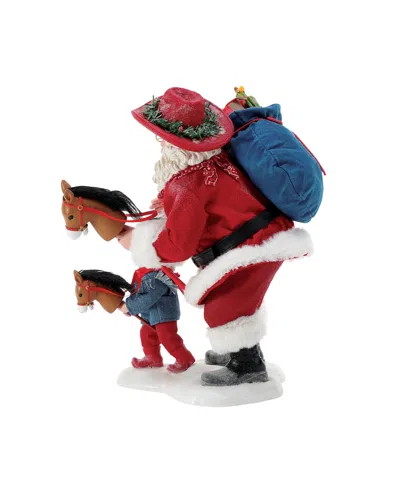 Department Five Possible Dream Santa Round Up Figurine In Multi
