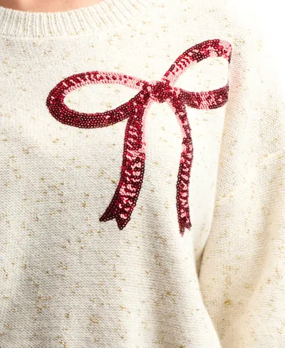 Bcx Women's Pull-on Cropped Sweater In White