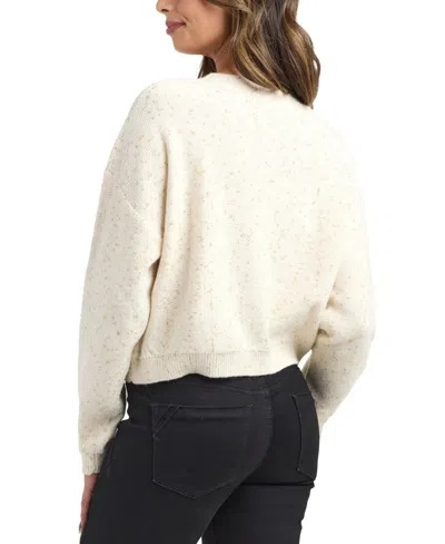Bcx Women's Pull-on Cropped Sweater In White