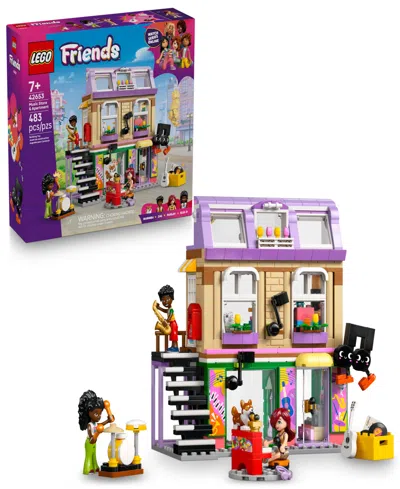 Lego Friends Music Store Apartment 42653 Toy Building Set, 483 Pieces In Multi