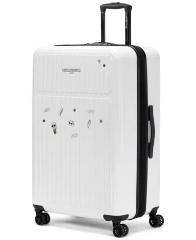 Karl Lagerfeld Sentimental Voyage 28" Upright Luggage In White