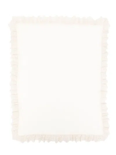 Jesurum Baby Ruffle-trim Blanket In White