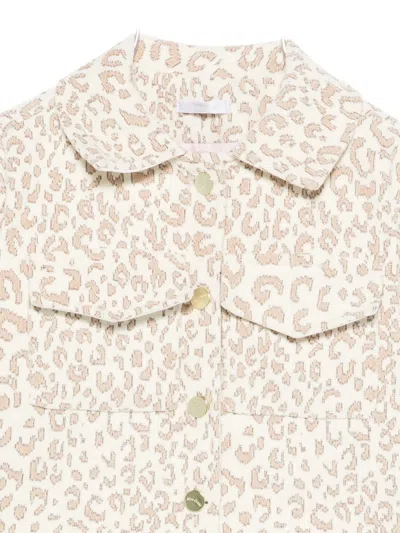 Miss Grant Leopard-print Denim Jacket In Multi