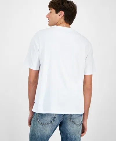 Guess Men's Quattro G Relaxed Fit Short Sleeve Crewneck Graphic T-shirt In White