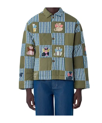 Story Mfg. Long-sleeved Casual Jacket In Green