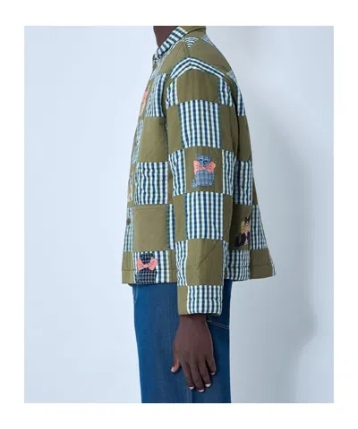 Story Mfg. Long-sleeved Casual Jacket In Green