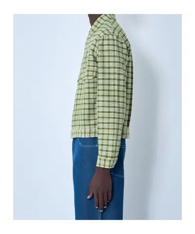 Story Mfg. Long-sleeved Casual Jacket In Green