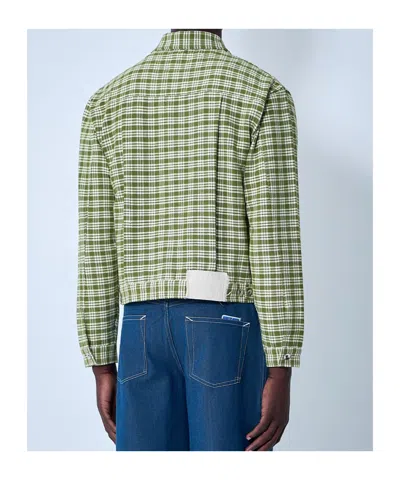 Story Mfg. Long-sleeved Casual Jacket In Green