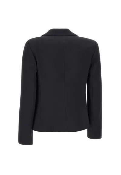 Kaos Notched-lapel Single-button Blazer In Black