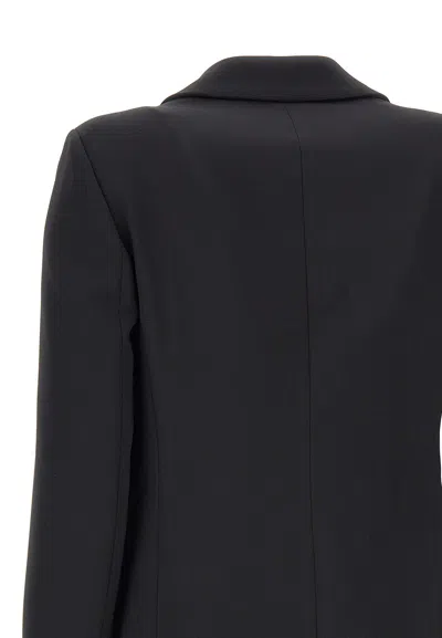 Kaos Notched-lapel Single-button Blazer In Black