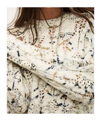 Bash Ribbed Crewneck Sweater In Multi