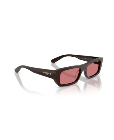 Vogue Eyewear Rectangle-frame Sunglasses In Brown