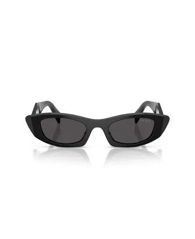 Prada Rectangular Sunglasses In Black