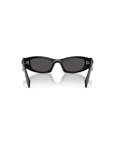 Prada Rectangular Sunglasses In Black