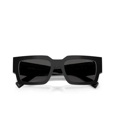 Prada Men's Rectangle Sunglasses, Pr B17s In Black