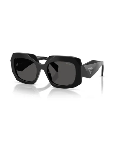 Prada Women's Square Sunglasses, Pr B23s In Black