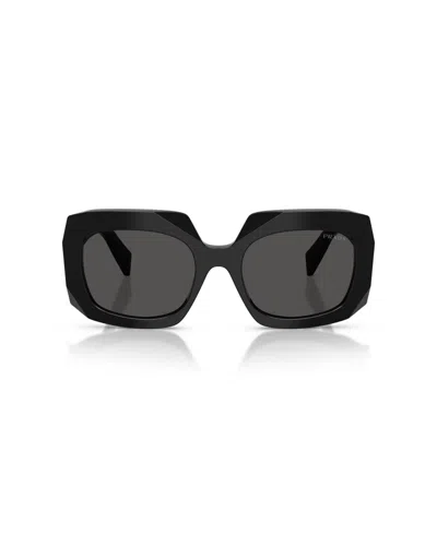 Prada Women's Square Sunglasses, Pr B23s In Black