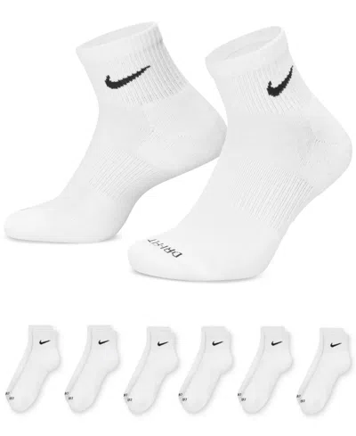 Nike Unisex 6-pk. Dri-fit Ankle Socks In White