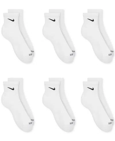 Nike Unisex 6-pk. Dri-fit Ankle Socks In White
