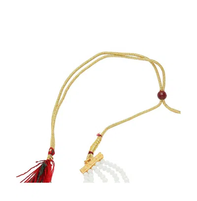 Sohi Mirror-stone Jewellery Set In Brown