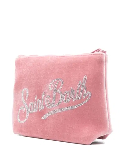 Mc2 Saint Barth Logo-embellished Clutch Bag In Pink