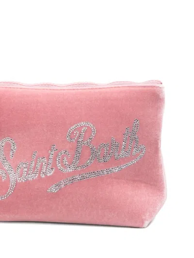 Mc2 Saint Barth Logo-embellished Clutch Bag In Pink
