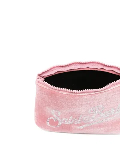 Mc2 Saint Barth Logo-embellished Clutch Bag In Pink