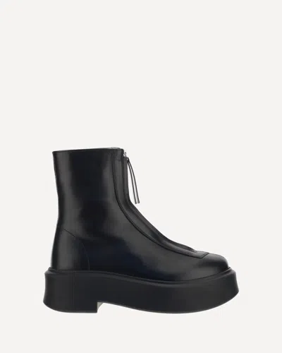 The Row Combat Style Platform Boots In Black