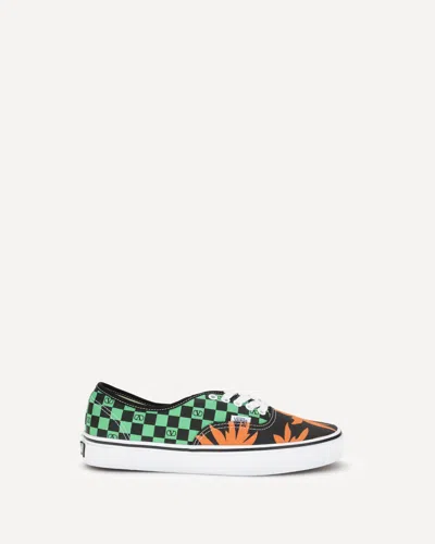 Valentino X Vans Men's Tess St Vlogo Tropical Canvas Low-top Sneakers In Multi