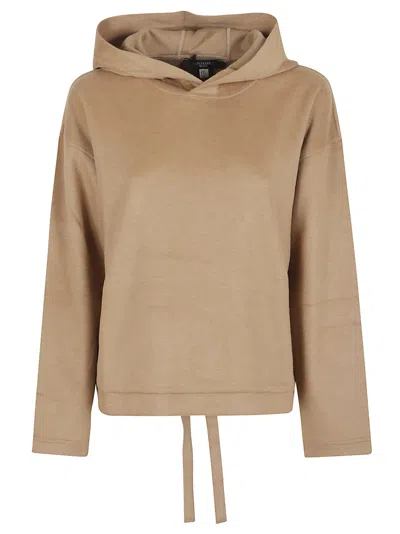Weekend Max Mara Hoodie With Drawstring By Oscuri In Brown