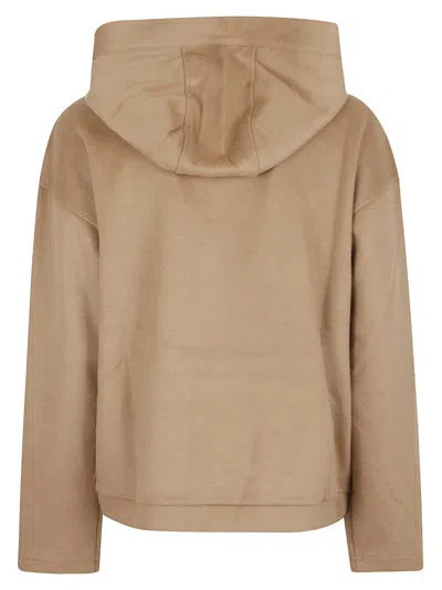 Weekend Max Mara Hoodie With Drawstring By Oscuri In Brown
