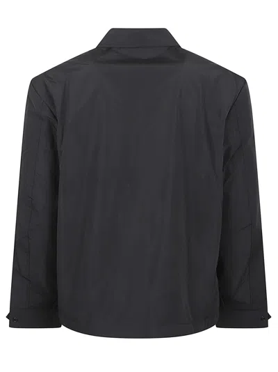 Diesel Modern Black Jacket With Intricate Graphic Detailing In Gray