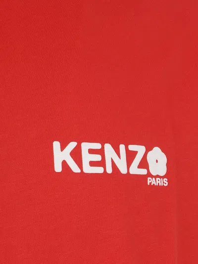 Kenzo Cotton T-shirt With Logo In Red
