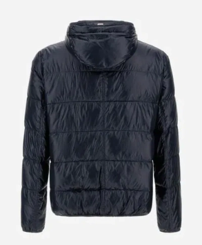 Herno Ultralight Blue Nylon Jacket With Quilted Design In Blue