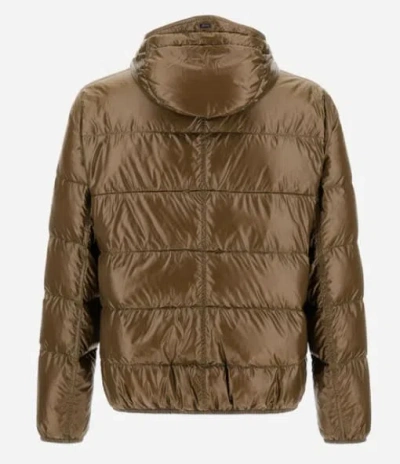 Herno Iconic Ultralight Nylon Down Jacket In Brown