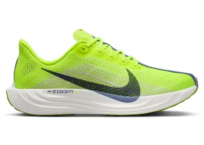 Pre-owned Nike Zoomx Pegasus Plus World Indigo (women's) Sneakers In Volt/platinum Tint/white