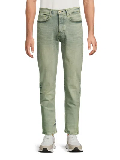 Scotch & Soda Men's Drop Whiskered Tapered Fit Jeans In Green