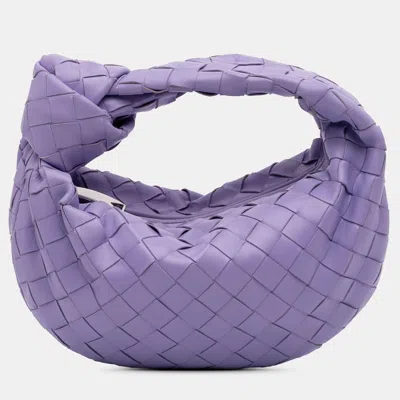 Pre-owned Bottega Veneta Purple Mini Nappa Intrecciato Jodie