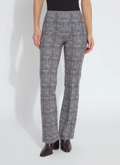 Lyssé Elysse Pant Neoprene In Plush Plaid In Purple