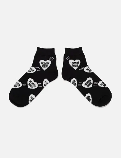 Human Made Heart Short Socks In Black