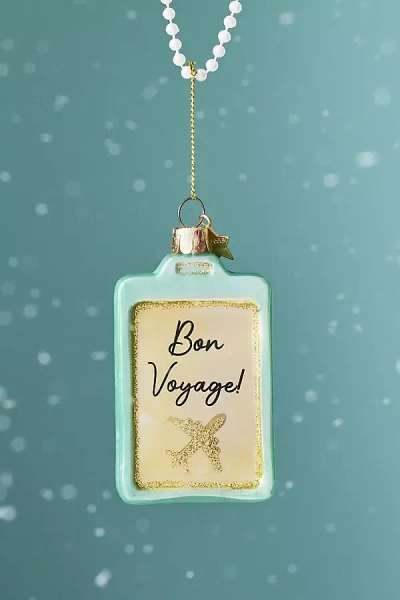 Anthropologie Luggage Tag Ornament In Multi
