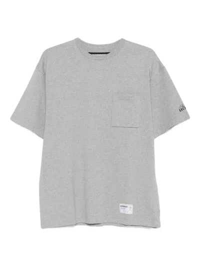 Neighborhood Logo-patch T-shirt In Gray
