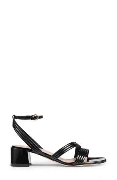 Lk Bennett Etta Ankle Strap Sandal In Black