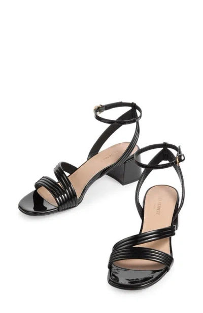 Lk Bennett Etta Ankle Strap Sandal In Black