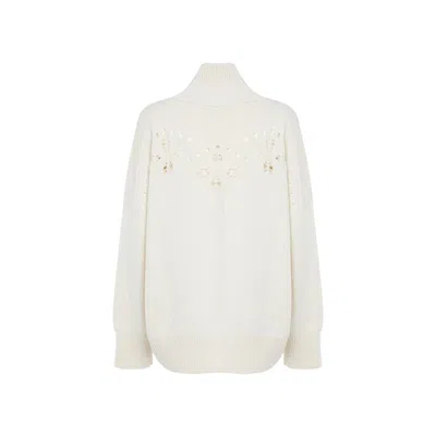 Chloé Knitted Wool Sweater In Multi
