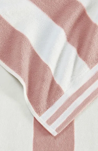 Woven & Weft 4-pack Oversize Stripe Beach Towels In Pink