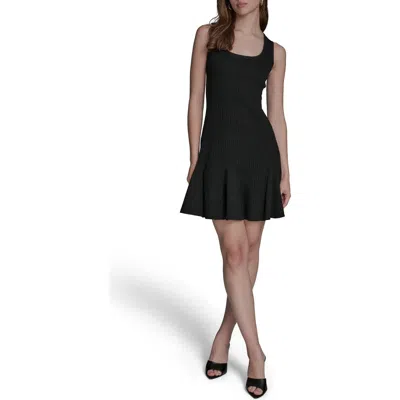 Bcbg Women's Knit Lurex Sweater Dress In Black