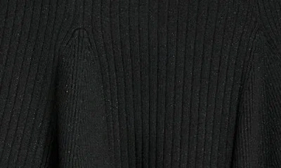 Bcbg Women's Knit Lurex Sweater Dress In Black