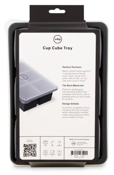 W&p Design Cup 6-cube Freezer Tray In Gray